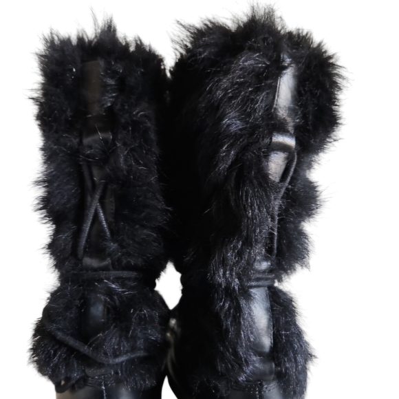 Women's Ralph Lauren Celia Boots Shearling Leather Weatherproof - Picture 5 of 10